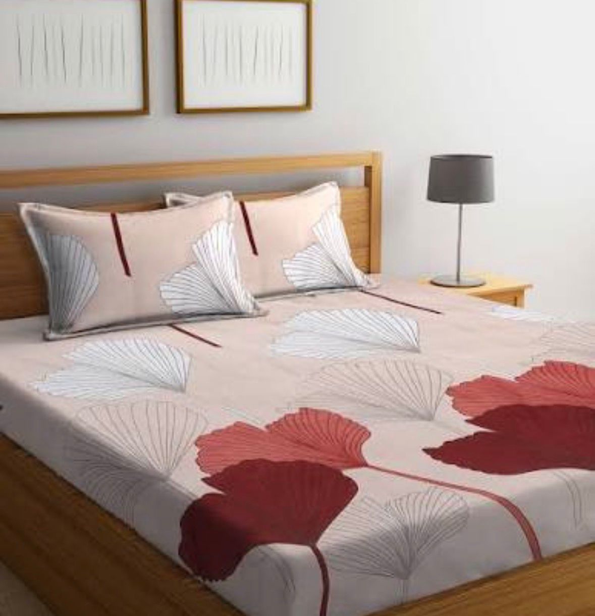 Super Soft Cotton Blend Super King Size Double Bedsheet by Arrabi